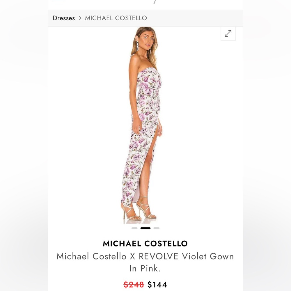 Michael Costello X revolve floral dress